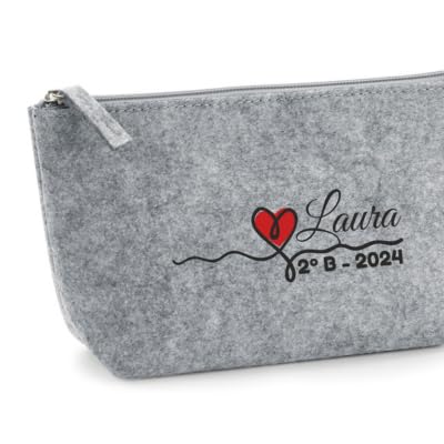 Bolso de Fieltro Personalizado para Profesora con Neceseres
