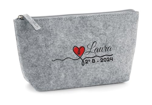 Bolso de Fieltro Personalizado para Profesora con Neceseres