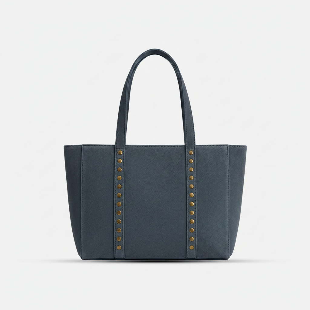Bolso Ante con Tachuelas Personalizado con Iniciales Bordadas