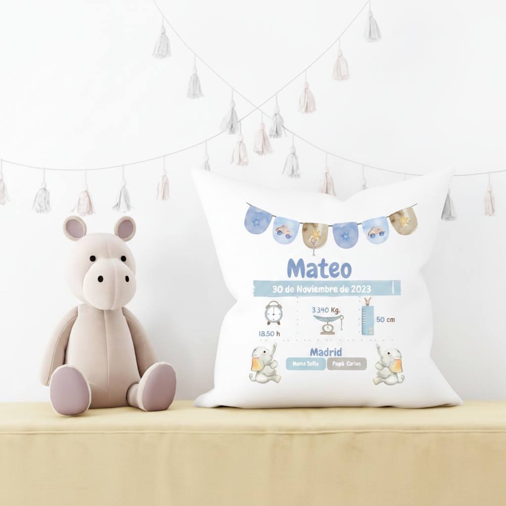 Mateo estilo estantería con hipopótamo