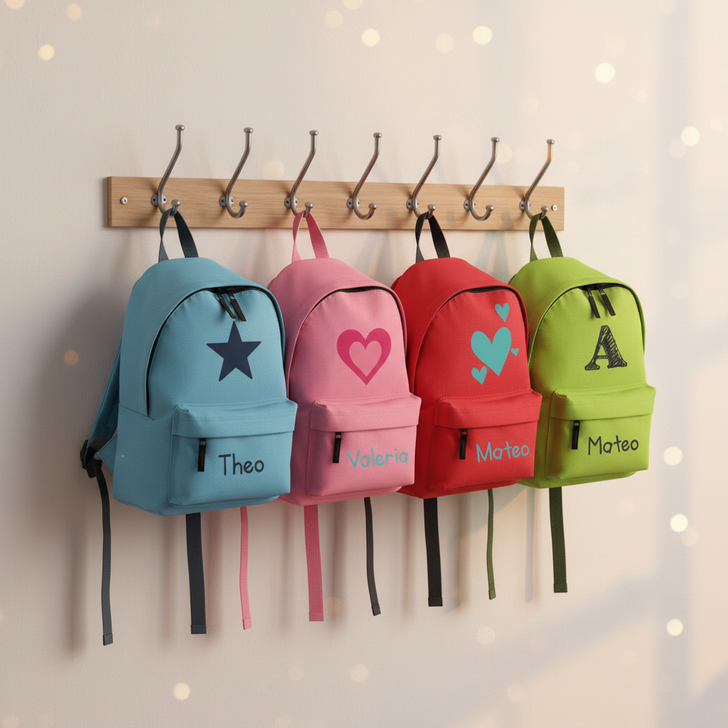 Todas las mochilas en perchero